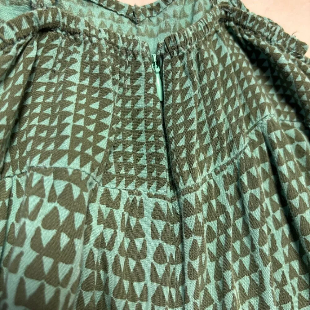 Manaola Keiki Romper Green Niho Kū Toddler Girls Hawaii Rayon Size Small - Picture 10 of 11